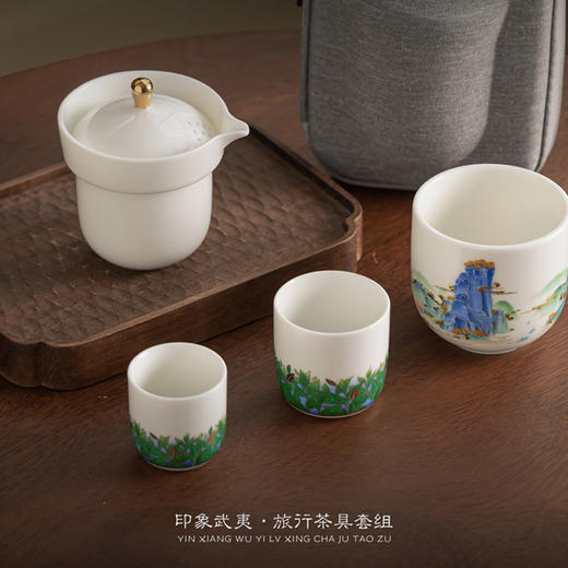 【印象武夷】羊脂玉瓷菩提杯/般若杯/冰种玉瓷茶具套组/旅行茶具套组，徐建勇大师签章 品质保证 洁白细腻 温润如玉，精美包装 gao端佳礼 商品图6