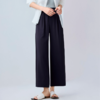 佐丹奴九分裤女装四面弹梭织假门筒松紧腰阔腿薄九分裤 13425232 商品缩略图2