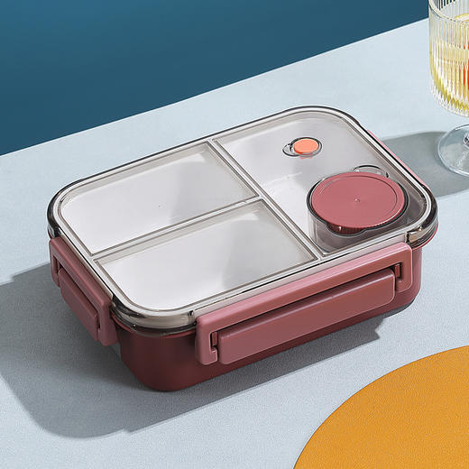 【不锈钢保温饭盒】可进微波炉 上班族便当盒 高颜值学生餐盒分格不串味 商品图14