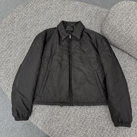 中性款拉链翻领外套020