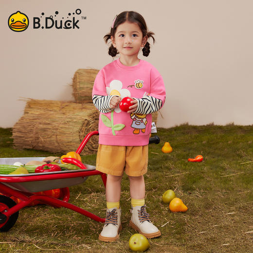 B.Duck小黄鸭童装春秋洋气卫衣90-130 FF3608043 商品图1