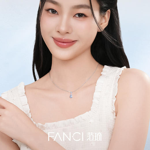 Fanci范琦 星光泪 小众简约锁骨链 925银项链女款 商品图4
