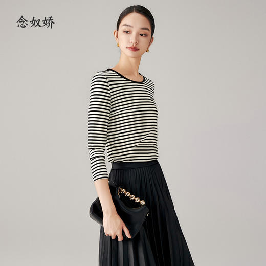 【商场同款】CNA5864 “条纹针织衫” 舒适细腻好搭配 商品图5