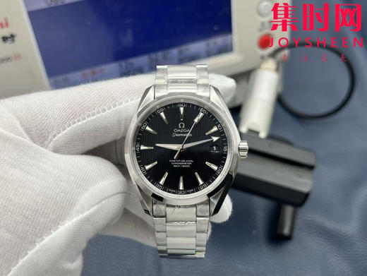 欧米茄VS海马150米系列 黑色盘 3点位日历 男士腕表 商品图1