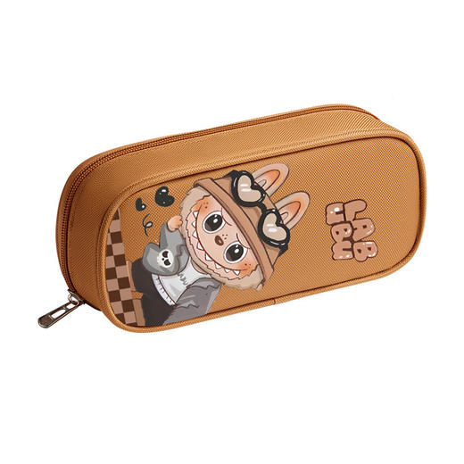 新款小学生拉布布卡通笔袋双层简约大容量文具盒卡通铅笔袋高颜值开学季学习用品新款书包补习袋 商品图4