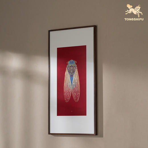 铜师傅 手工錾刻《一鸣惊人》客厅玄关画沙发背景墙装饰画挂画 商品图2