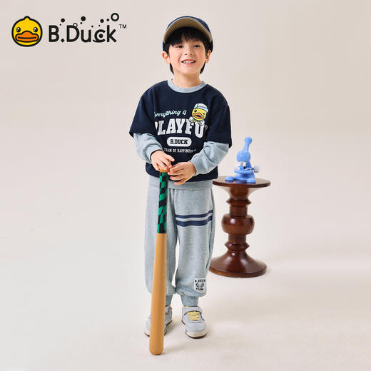 【套装】B.Duck小黄鸭童装春秋学院风外服套装105-150 BF3681081 商品图1