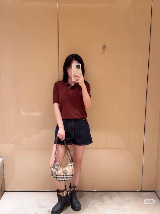 82-1 独家圆正 又年轻干练 显贵高级 BBR精纺羊毛 女款翻领polo衫 好穿cry 商品图12