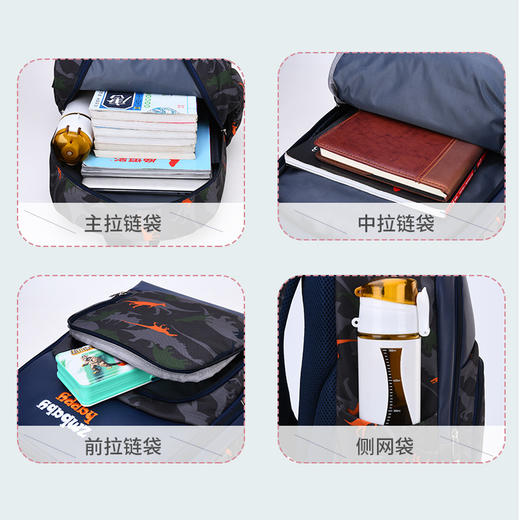 芝麻宝贝韩版小学生书包卡通可爱男女生儿童1-3-6年级书包新款新品开学季学习用品新款书包补习袋 商品图2