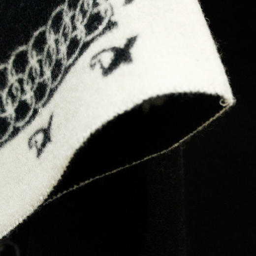 抵羊粗纺羊毛套头披肩 商品图1