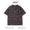 T4468SDSA夏季新款男士痞帅简约撞色细闪扎染圆领短袖T恤设计师宽松 商品缩略图5