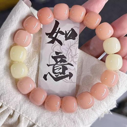天然菩提根手串 【捡漏！26.9抢！】粉紫温柔风💜天然菩提根手串，老师傅精工打磨，每颗都是匠心之作✨女生必备文玩小心机！ 商品图6