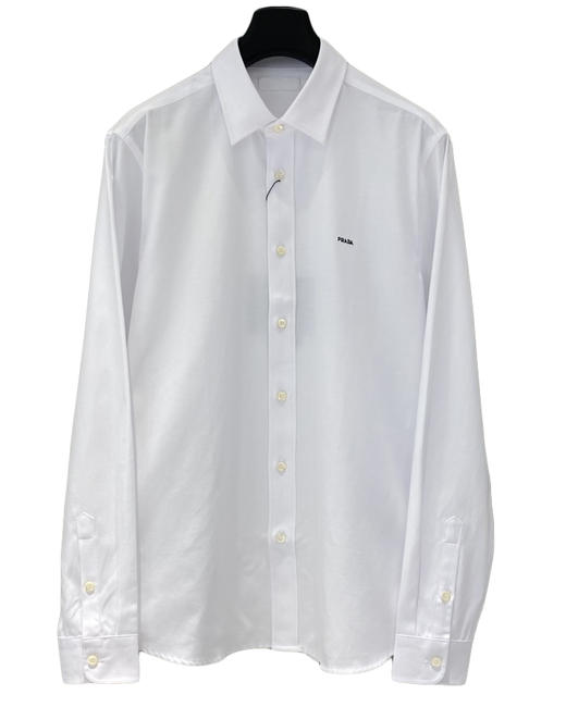 男款棉质logo刺绣长袖衬衣020 商品图0