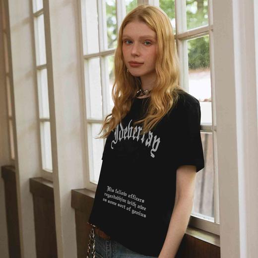 IDEVERRAY夏季美式休闲字母情侣装短袖T恤男装上衣21MSL-TM621 商品图4