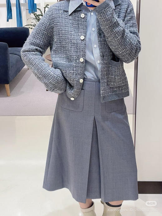 82-2 排他性独家圆正 真正原材原扣 香风 进口花纱 真丝羊毛羊绒 针织背心/开衫外套 仅此一批 商品图7