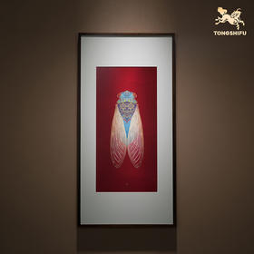 铜师傅 手工錾刻《一鸣惊人》客厅玄关画沙发背景墙装饰画挂画