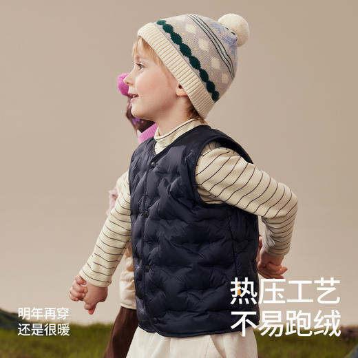 *【贝肽斯】儿童羽绒马甲2025秋冬新款男女童宝宝保暖内胆轻薄羽绒背心 商品图3