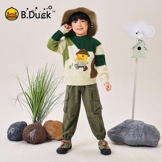 B.Duck小黄鸭童装春秋迷彩户外休闲裤105-150 BF3657021 商品图1