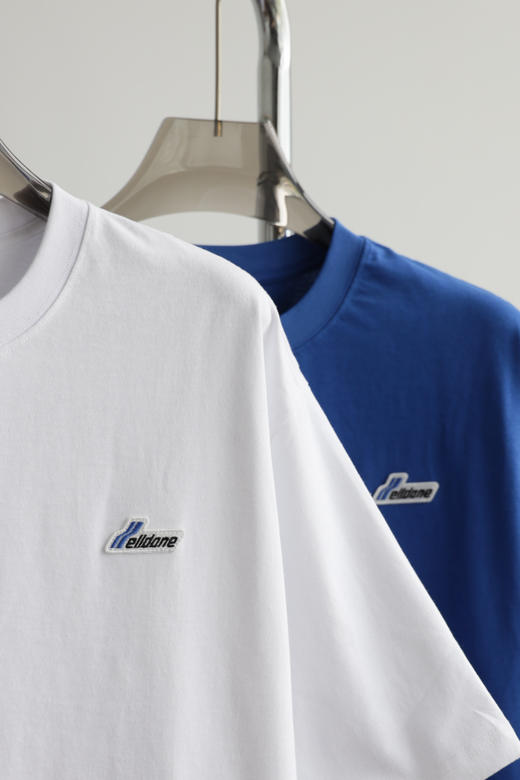 W.D 情侣款 宽松廓形 高克重小标圆领T恤 TX579 商品图1