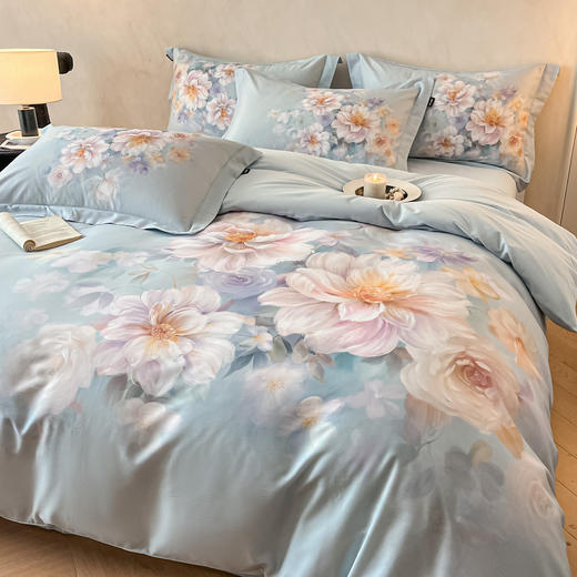 自然醒全棉大版磨毛数码印花四件套HS 商品图3