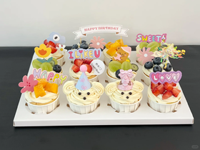 动物奶油 | 【童趣卡通】 杯子蛋糕cupcake 12杯