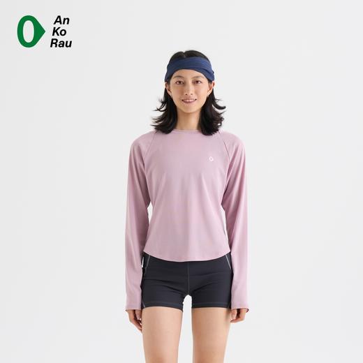 2楼素然经编网眼圆领长袖T恤吊牌价695 商品图0
