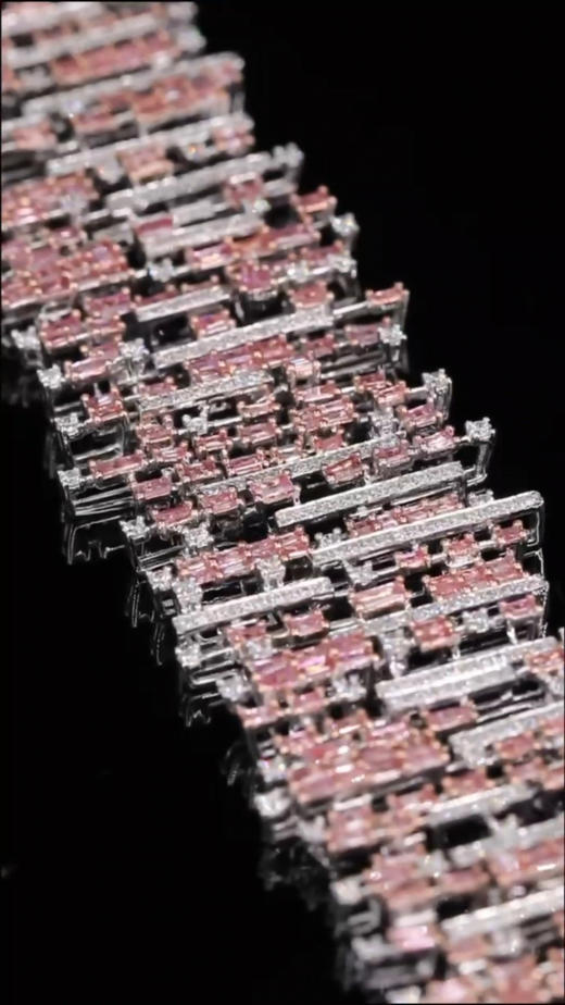 “节奏”天然粉钻手链 商品图4