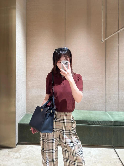 82-1 独家圆正 又年轻干练 显贵高级 BBR精纺羊毛 女款翻领polo衫 好穿cry 商品图9