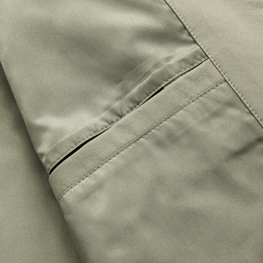 圣得西男士落肩立领夹克2025年秋季新款易打理几何拼接休闲外套 商品图12