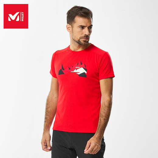 【实体店现货】法国MILLET觅乐 男女款夏季户外休闲polartec短袖轻薄透气T恤 商品图0