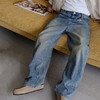 徐太浪帅气男士牛仔裤2025新款秋季美式vibe风格裤子水洗直筒长裤 商品缩略图0