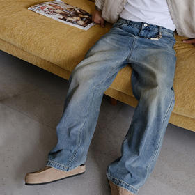 徐太浪帅气男士牛仔裤2025新款秋季美式vibe风格裤子水洗直筒长裤