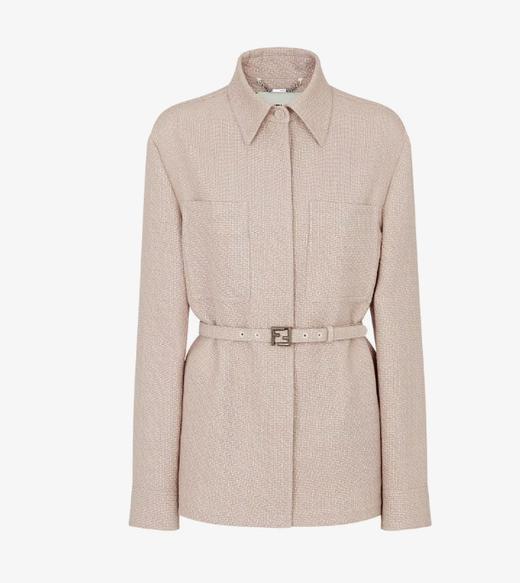 女款带腰带翻领外套011 商品图0