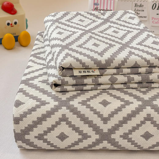 【品牌直发】加倍生活 新款原棉老粗布床单三件套 传统织造工艺 72道工序处理 传统粗布凉席 耐磨耐用 贴身柔软 商品图8