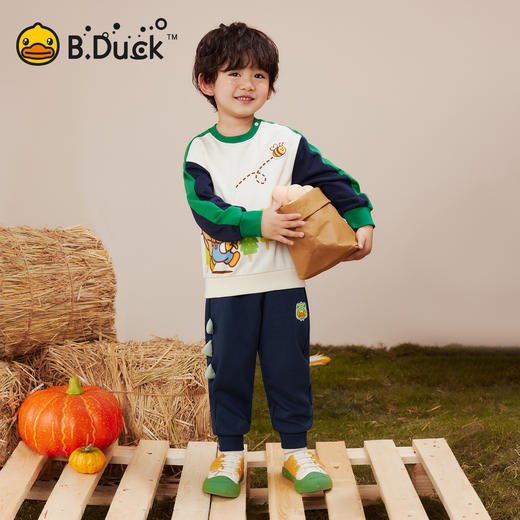 B.Duck小黄鸭童装春秋立体恐龙角针织裤90-130 BF3663090 商品图1