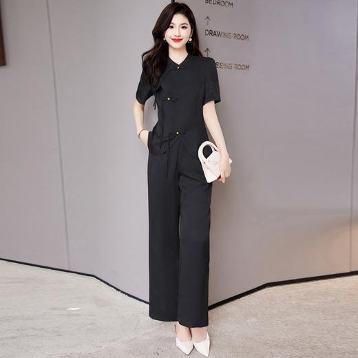 气质贵夫人时尚洋气，新中式国风两件套HR-SSQJRA658 商品图3