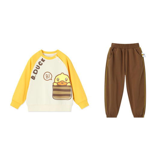 【套装】B.Duck小黄鸭童装春秋休闲外服套装90-130 BF3681002 商品图3