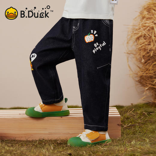 【防褪色】B.Duck小黄鸭童装春秋休闲牛仔裤105-140 BF3656001 商品图0