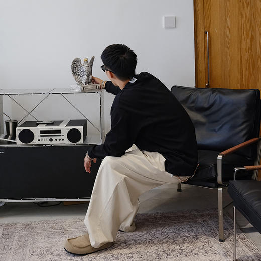 徐太浪260g微弹透气纯棉套头卫衣男2025新款春秋休闲内搭打底上衣 商品图3