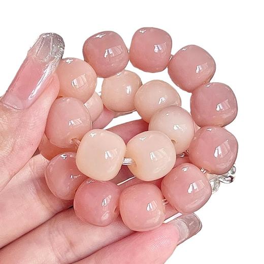 天然菩提根手串 【捡漏！26.9抢！】粉紫温柔风💜天然菩提根手串，老师傅精工打磨，每颗都是匠心之作✨女生必备文玩小心机！ 商品图4