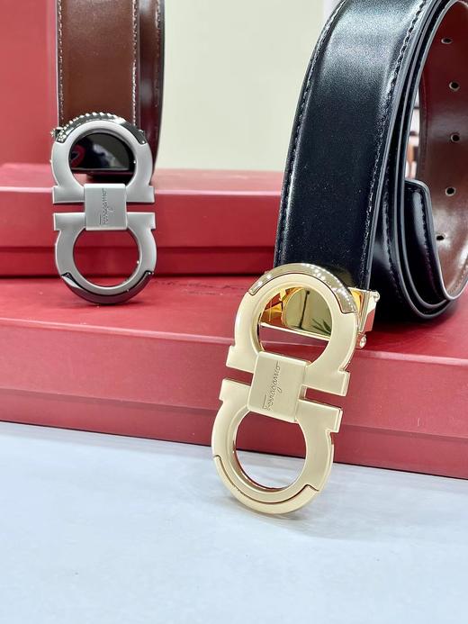 D080204新款双面可用+2个扣头皮带腰带男士腰带 商品图11