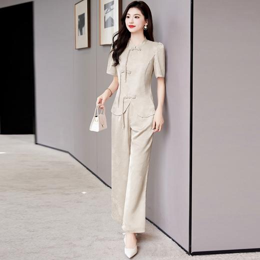气质贵夫人时尚洋气，新中式国风两件套HR-SSQJRA658 商品图2