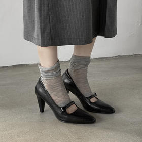 YLY&JZ-19212025新款里外真皮镂空法式复古巨好看粗跟气质优雅时尚不累脚单鞋