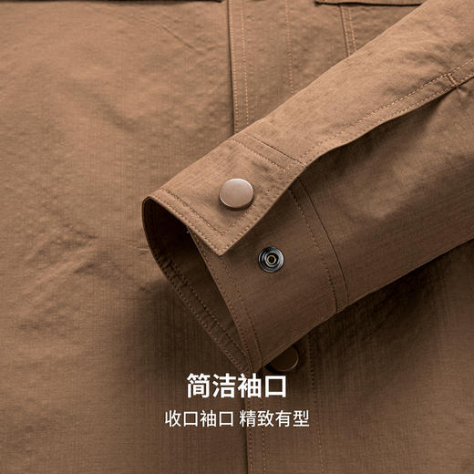 圣得西男士翻领工装夹克2025年秋季新款通勤百搭纯色休闲外套 商品图7