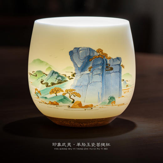 【印象武夷】羊脂玉瓷菩提杯/般若杯/冰种玉瓷茶具套组/旅行茶具套组，徐建勇大师签章 品质保证 洁白细腻 温润如玉，精美包装 gao端佳礼 商品图3