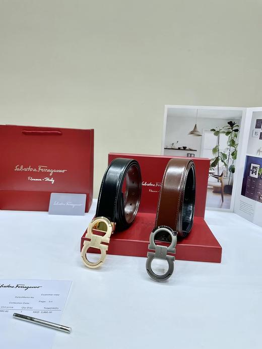 D080204新款双面可用+2个扣头皮带腰带男士腰带 商品图0