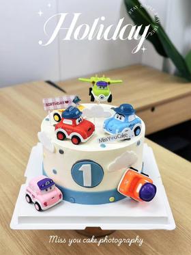 定制款蛋糕 - Q版汽车总动员