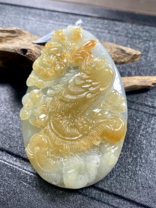 【FC0098】翡翠黄翡凤凰挂件  庄厚大气 色泽亮丽 雕工精美 商品图3