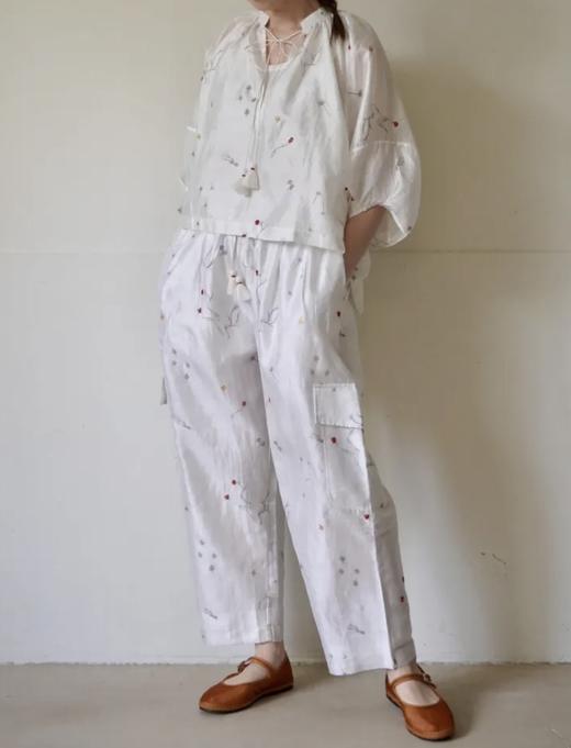 Bunon刺绣阔腿裤 商品图0