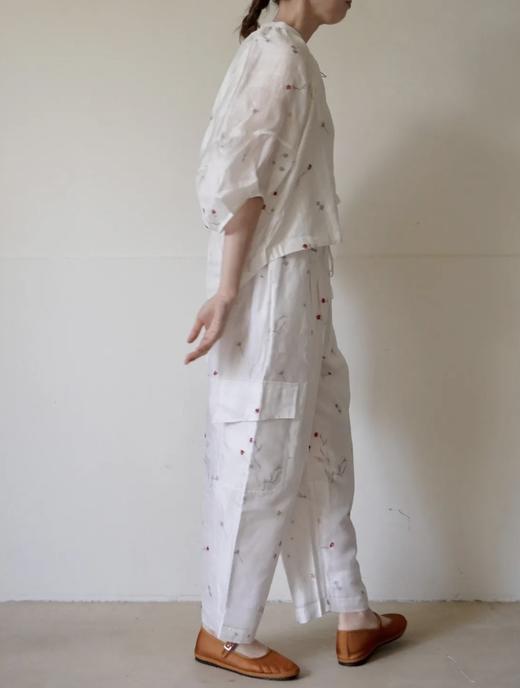 Bunon刺绣阔腿裤 商品图2